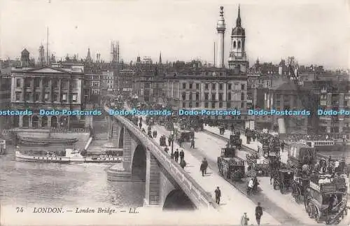 R708866 London. London Bridge. LL. 74. Postkarte