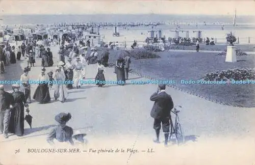 R710644 Boulogne Sur Mer. Vue Generale de la Plage. LL. 76