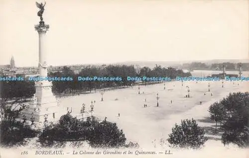 R711322 Bordeaux. La Colonne des Girondins et les Quinconces. LL. 186