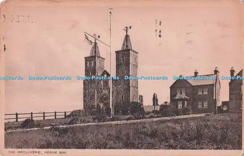 R710936 Herne Bay. Die Reculver. Postkarte