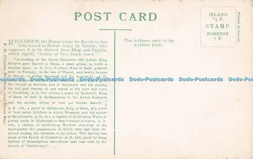 R710937 The Reculver. 1906. F. G. Holman. In der Nähe von Herne Bay