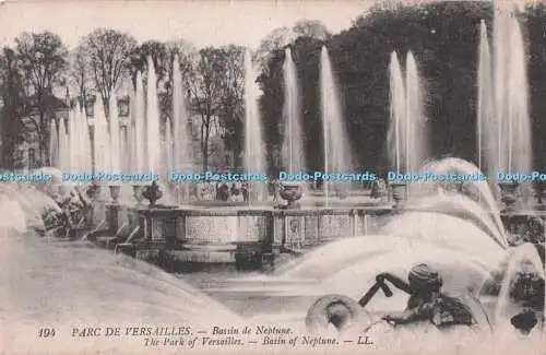 R711523 Parc de Versailles. Becken von Neptun. LL. 194. Levy Fils. Paris. Modele