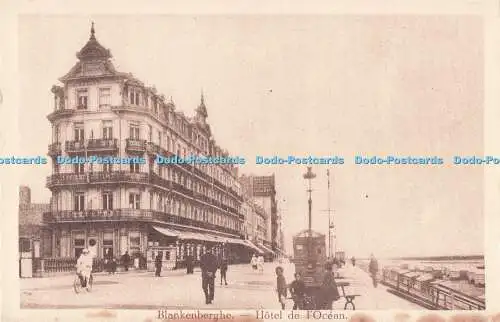 R712195 Blankenberghe. Hotel de l Ocean. Postkarte