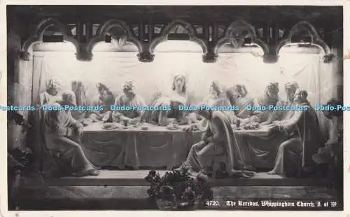 R711668 I. von W. Whippingham Church. Die Reredos. Nahe. Echtfoto Postkarte