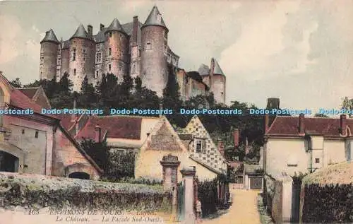 R711125 Environs De Tours. Luynes. Le Chateau. La Facade Sud Ouest. LL. 165