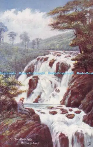 R712520 Betty Coed. Schwalbenfälle. stecken. Oilette. Malerisches Nordwales. Se