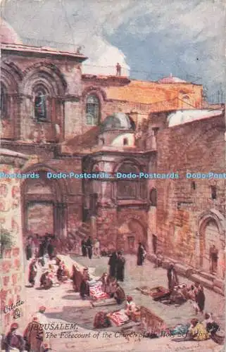 R713195 Jerusalem. Der Vorplatz der Grabeskirche. The Holy L