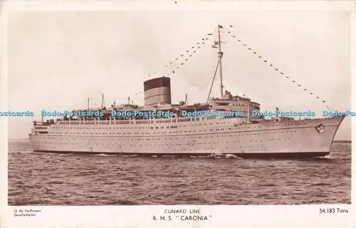 R715036 Cunard Line. R. M. S. Caronia. O. W. Hoffmann. Nr. 1. Southampton. RP