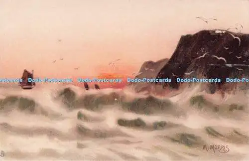 R713302 Rough Sea. stecken. Marine. Serie. 2548. M. Morris