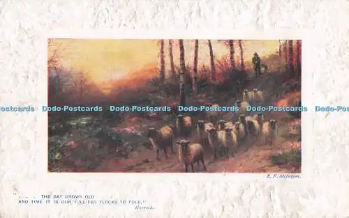 R712707 Der Tag wird alt. Ländliches England. stecken. Oilette. Serie. II. Nr. 9738. R