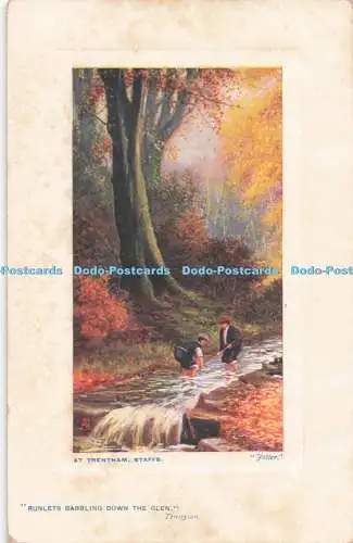 R712716 bei Trentham. Stab. Die Landschaft. stecken. Oilette. Platte markiert. Nr.