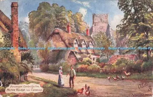 R715151 Milton Village. in der Nähe von Cambridge. Malerischer Cambridgeshire. Raphael Tuck