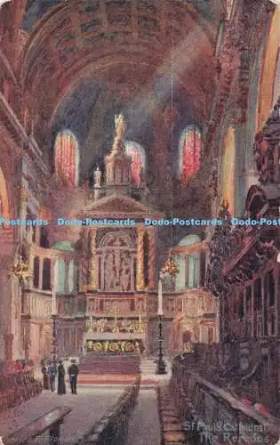 R715165 St. Paul Cathedral. Die Reredos. Raphael Tuck and Sons. Oilette. Postwagen