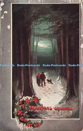 R712753 Weihnachtsgrüße. stecken. Oilette. Weihnachtspostkarten. C. 1047