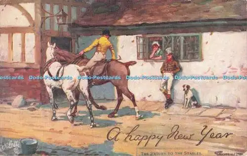 R712776 Die Rückkehr in den Stall. Coaching. stecken. Oilette. Kenner. Serie.