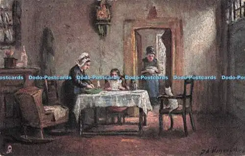 R713469 Mahlzeit. Flämische Landhäuser. stecken. Oilette. 1535. John A. Heyermans