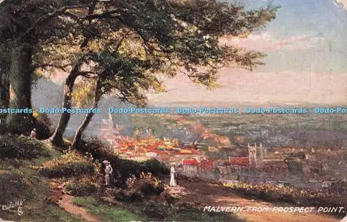 R715250 Worcestershire. Malvern von Prospect Point. Raphael Tuck and Sons. Öl