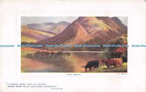 R715316 Loch Arklet. In den Trossachs. Raphael Tuck and Sons. Oilette. Teller Mar