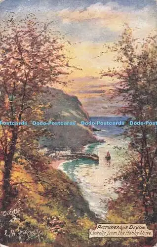 R715414 Malerisches Devon. Clovelly aus dem Hobby Drive. Raphael Tuck and Sons.