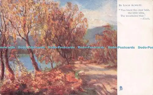 R715445 Strathpeffer. Von Loch Achilty. Raphael Tuck and Sons. Oilette. Postkarte