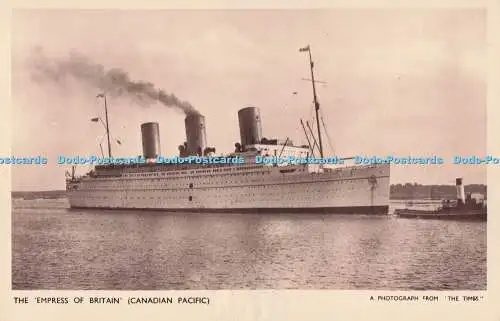 R715506 The Empress of Britain. Canadian Pacific. Photochrom Co. Ltd. The Times