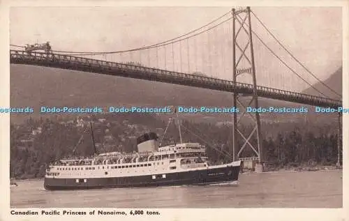 R715591 Canadian Pacific Princess of Nanaimo. Postkarte