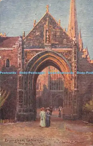 R714893 Norwich. Erpingham Gateway. Malerisches Norfolk. stecken. Oilette. Nr. 7973