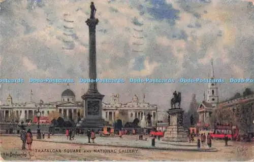 R715734 London. Trafalgar Square und National Gallery. Raphael Tuck and Sons. Oi