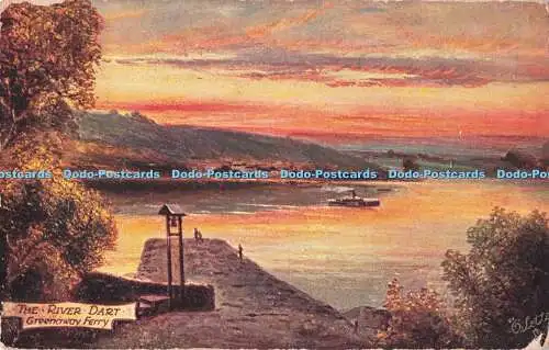 R715807 Greenaway Ferry. The River Dart. Raphael Tuck and Sons. Oilette. Postwagen