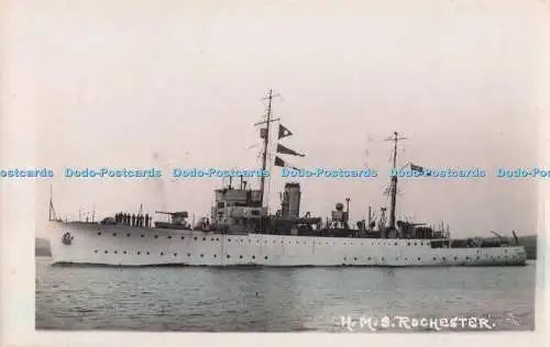 R716066 H.M.S. Rochester. Altes Foto