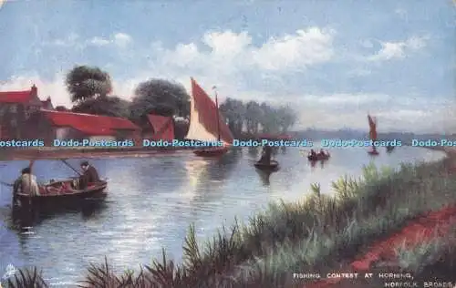 R716259 Norfolk Broads. Angelwettbewerb am Horning. stecken. Oilette. 6486. 1905