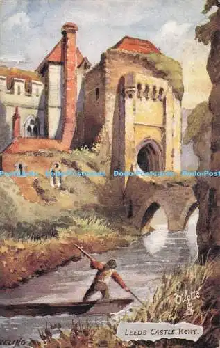 R716341 Kent. Leeds Castle. Malerische Schlösser. stecken. Oilette. 7591. PM. Bute D