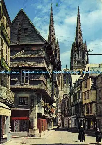D153843 La Bretagne en Couleurs. Quimper. Rue Kereon. Jos. Iris. 1982