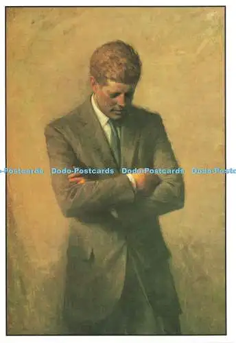 D151653 John Fitzgerald Kennedy. Aaron Shikler. Geschenk des Weißen Hauses Historisch