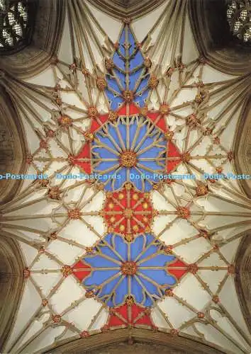 D151938 Tewkesbury Abbey. Glos. Sanctuary Roof. Woodmansterne. Jeremy Marks