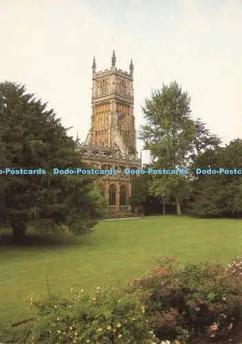 D151940 Pfarrkirche Cirencester. Glos. Blick vom Abteigelände