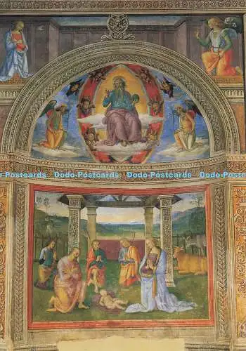 D152187 Pietro Vannucci Detto Il Perugino. Annunciazione e Presepio. Montefalco