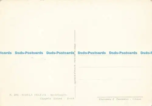 D154601 Sibilla Delfica. Michelangelo. Cappella Sistina. Z. Zacchetti