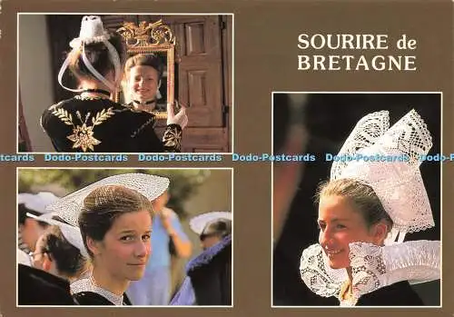 D152410 Sourire De Bretagne. Mädchen tragen die Kostüme von Quimper. Jos. 1991. M