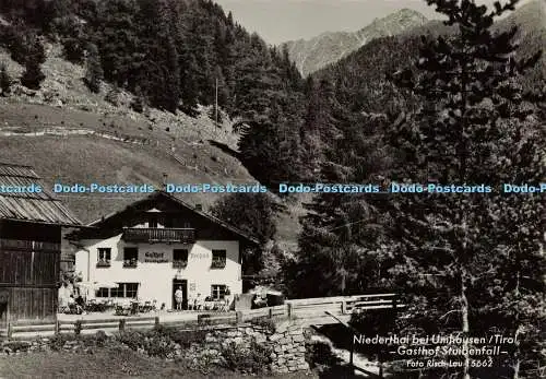 D152486 Niederthai bei Umhausen. Tirol. Perutz. Risch Lau