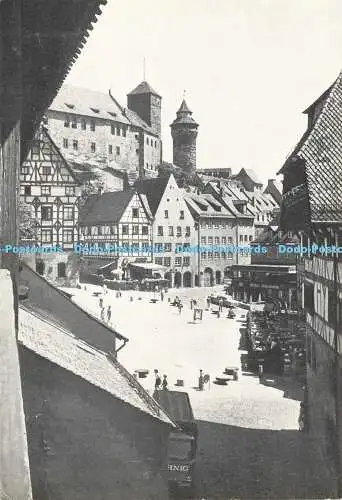 D155112 Nürnberg. Blick Vom Wehrgang Zur Kaiserburg