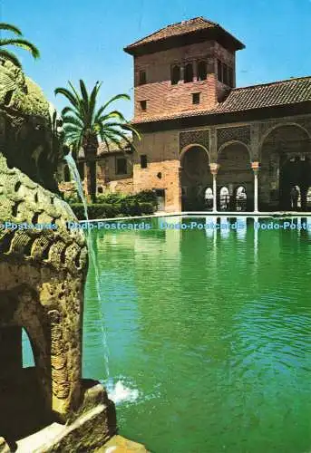 D153006 Granada. Alhambra. Gärten des Partals. Francisco Gallegos. 1980