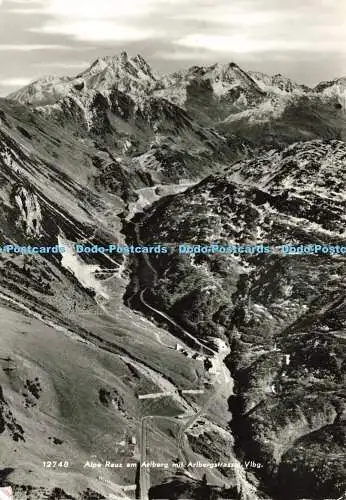D153011 Alpe Rauz am Arlberg mit Arlbergstrasse Vlbg