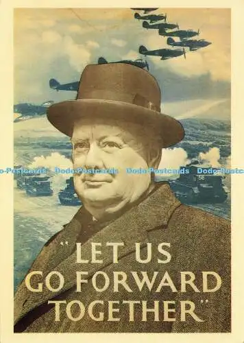 D155431 gemeinsam vorwärts. Camden Grafik. Großbritannien 2. Weltkrieg. Poster. Imperial War