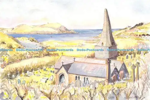 D015864 St. Enodoc Kirche Trebetherick. Cornwall. Annabel Ridley. Abakus