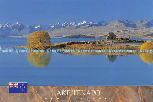 D015874 Lake Tekapo und die Kirche des Guten Hirten im Mackenzie Country