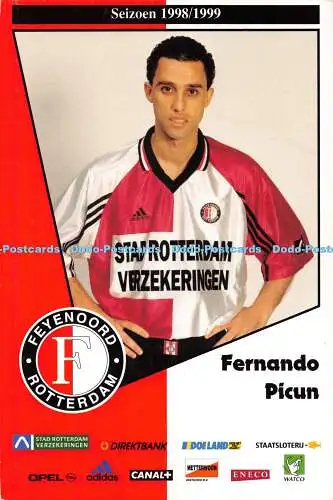 D020674 Fernando Picun. Feyenoord Rotterdam. Seizoen 1998 1999