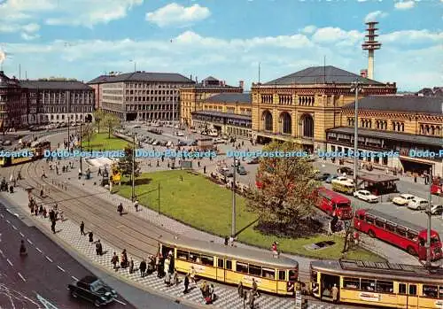 D021128 Hannover. Ernst August Platz und Hauptbahnhof. Krüger