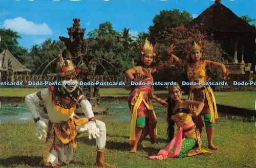 D016498 Wichtige Figuren im Ramayana Tanz. Hanoman. Rama. Shinta und Laksamana