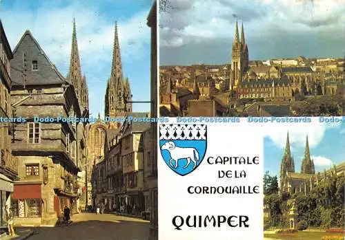 D014552 Capitale de la Cornouaille Quimper. Mehrfachansicht. d Art Jos. 1988